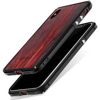 👉 Hardcase hout alluminium Showkoo iPhone X Kevlar echt met bumper 8701077819725