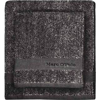 👉 Katoen handdoek zwart Marc O'Polo Melange Night & Oatmeal-Handdoek (50 x 100 cm) 8715944465892
