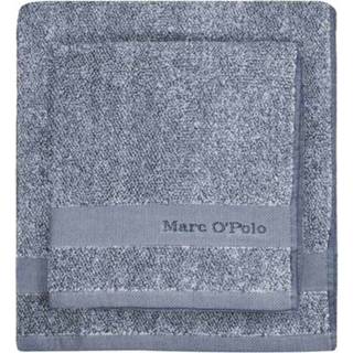 👉 Blauw wit katoen handdoek Marc O'Polo Melange Blue & Off White-Handdoek (50 x 100 cm) 8715944368124