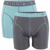 👉 Boxer short grijs Vinnie-G boxershorts Mint - Grey 2-Pack