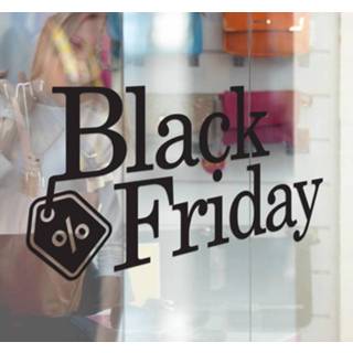 👉 Raamsticker zwart Black Friday promo