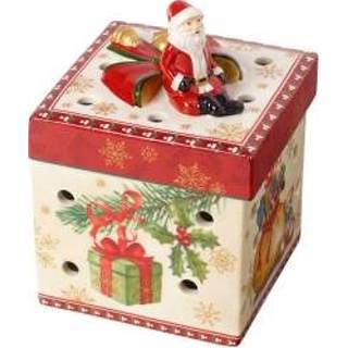 👉 Waxinelichthouder porselein klein Villeroy & Boch Christmas Toys vierkant 4003686309630