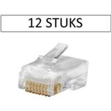 👉 Netwerk plug UTP RJ45 Cat5 pluggen Crimp (12 stuks)