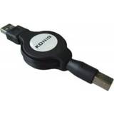 👉 Haiqoe USB 2.0 kabel Retractable A-B 1,2m