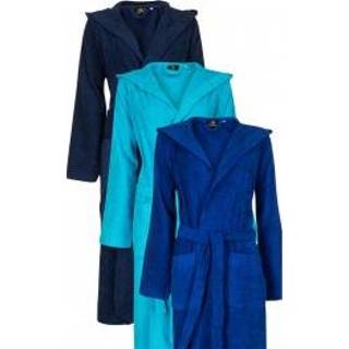 👉 Badjas blauwe XS kobaltblauw met capuchon - badjassen