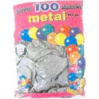 👉 Ballon zilver zilveren 100 stuks feest ballonnen