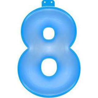 👉 Opblaascijfer blauw Opblaas cijfer 8