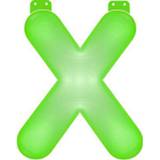 Groene letter X opblaasbaar Groen groene letter X opblaasbaar