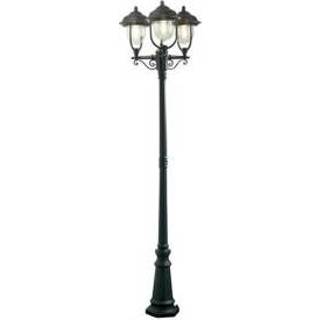 👉 Lantaarnpaal zwart Parma Zibello 3 armig klassieke tuinlamp 7227-750