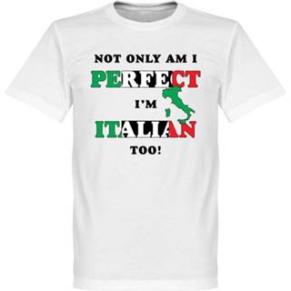 👉 Shirt wit unisex china Speler T-Shirts volwassen itali Not Only Am I Perfect, I'm Italian Too! T-shirt