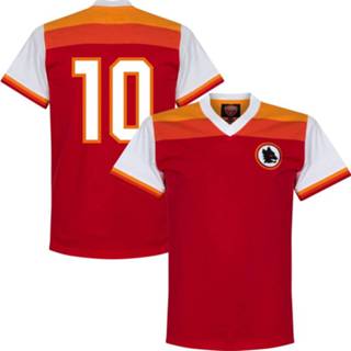 👉 Retroshirt bruin unisex nederland voetbalshirts volwassen As Roma Retro Shirt 1978-1979 + 10