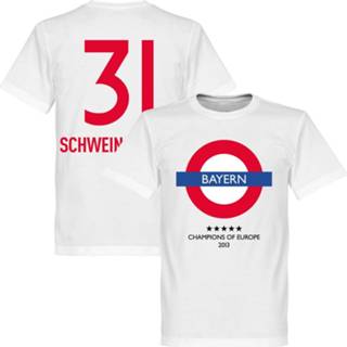👉 Shirt T-Shirts voetbalclubs bangladesh volwassen mannen Bayern Mnchen rood München Underground T-Shirt + Schweinsteiger 31