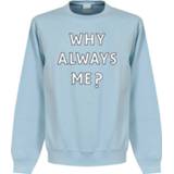 👉 Sweater licht blauw mannen china sweaters volwassen Manchester City Why Always Me? Crew Neck