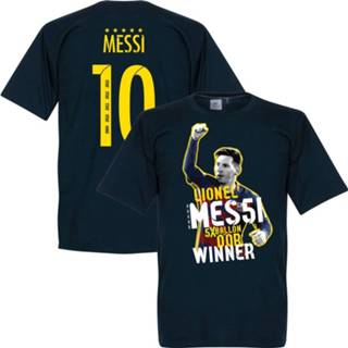 👉 Shirt bangladesh Speler T-Shirts barcelona unisex volwassen rood Messi 5 Times Ballon D'Or Winner T-Shirt