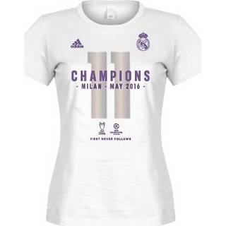 Shirt vrouwen Adidas Real Madrid Champions League 2016 Winners T-Shirt - Dames