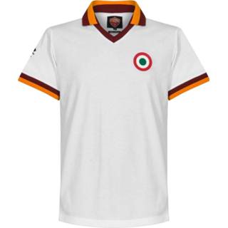 👉 Retroshirt wit mannen nederland voetbalshirts volwassen As Roma Retro Shirt Uit 1980-1981