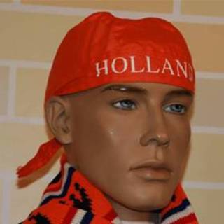 👉 Bandana oranje met tekst Holland