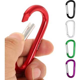 👉 Carabiner Lixada Pack of 6 Aluminum Clip D-ring Locking Keychain Hook