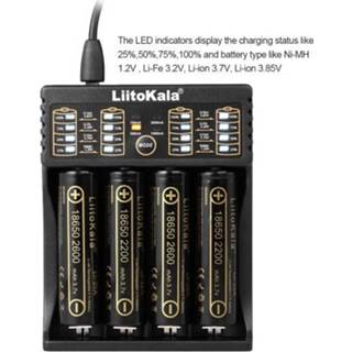👉 Batterij oplader LiitoKala Lii-402 Smart Battery Charger 1.2V 3.7V 3.2V 3.85V AA/AAA