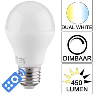 👉 Afstandsbediening wit Dual White LED lamp set met 6W E27 8719699962675