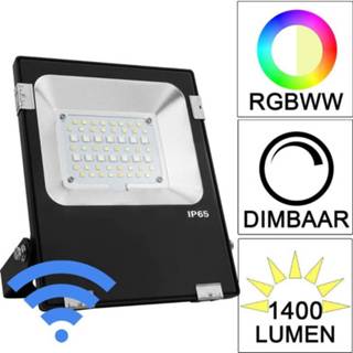 Rgbw LED schijnwerper bouwlamp met WIFI bediening MLK-WLWSBL20W-01L Schijnwerper RGBW LED bouwlamp 20 Watt met Wifi bediening 8719699962842