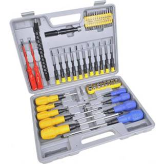 👉 Schroevendraaier Pro+ Schroevendraaier-, Bit- En Doppenset (70 Delig)