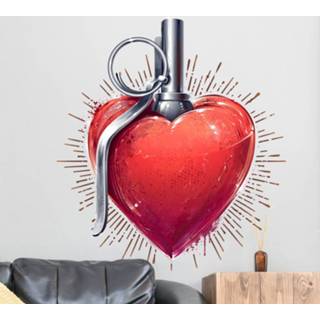 👉 Muursticker hart handgranaat