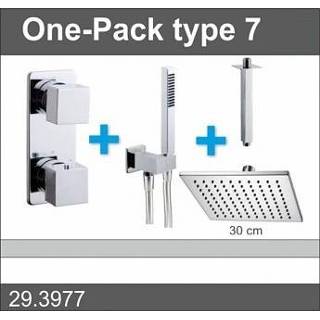 👉 Active Saniville Douche One-Pack inbouwthermostaatset vierk.type 7 (30cm)