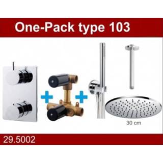 👉 Active Saniville Douche One-Pack inbouwthermostaatset rond type 103 (30cm)