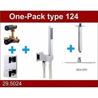 👉 Active Saniville Douche One-Pack inbouwthermostaatset type 124 (20cm ufo)