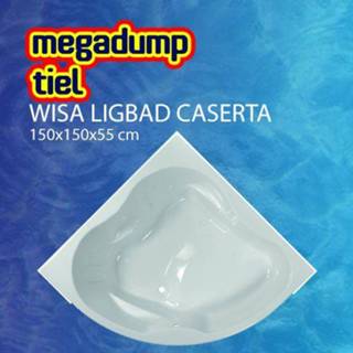 👉 Ligbad wit acryl Caserta 150X150X55 cm 8711778147225
