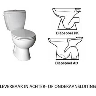 👉 Duoblok keramiek Onderuitgang AO Compleet Toledo Staande Toilet Van (Ao Of Pk) 5400220493111