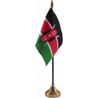 👉 Vlag Kenia staande mini 10 x 15 cm