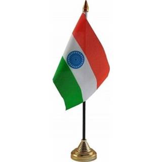 👉 Vlag India staande mini 10 x 15 cm
