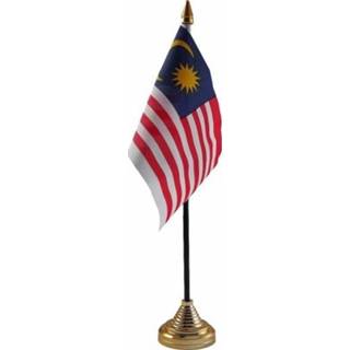 👉 Vlag Maleisie staande mini 10 x 15 cm
