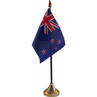 👉 Vlag Nieuw Zeeland staande mini 10 x 15 cm