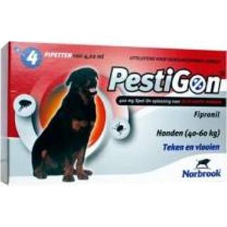 👉 Pestigon Spot-on! hond (40-60 kg) 4 x 4,02 ml 5023534102342 5023534102373 5023534102403 5023534102434