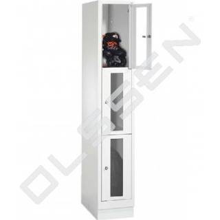 👉 Locker CLASSIC met doorzichtige deuren (3 vakken 1x3) 7091137678357