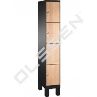 👉 Lockerkast houten MDF EVOLO met 4 vakken (MDF) 7091139862037
