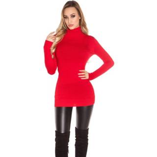 👉 Sexy turtleneck longsweater Red