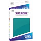 👉 Shirt blauw Ultimate Guard Supreme UX Sleeves Standard Size Petrol Blue (80) 4056133003025