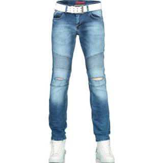 👉 Spijkerbroek blauw elasthan mannen Jeans