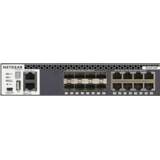 👉 Zwart mannen Netgear M4300-8X8F Managed L2/L3 10G Ethernet (100/1000/10000) Power over (PoE) 1U