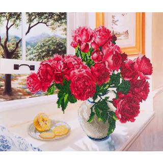 👉 Onbekend unknown Roses by the Window Diamond Dotz: 57x49 cm 4897073240985