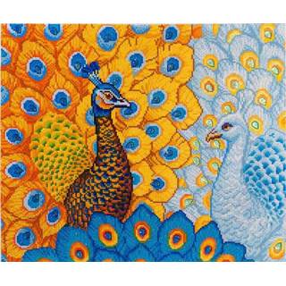 👉 Onbekend unknown Romantic Peacocks Diamond Dotz: 57x49 cm 4897073240992