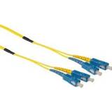 👉 Glasvezelkabel blauw geel Advanced Cable Technology RL5705 50m 2x SC Blauw, Glasvezel kabel 8716065340952
