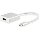 👉 Wit Equip 133452 USB Type C HDMI kabeladapter/verloopstukje 4015867199664