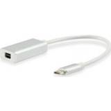👉 DisplayPort wit Equip USB C MALE TO MINI DP Type kabeladapter/verloopstukje 4015867200643