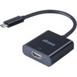 👉 Zwart Akasa AK-CBCA04-15BK USB Type-C HDMI kabeladapter/verloopstukje 4710614537552