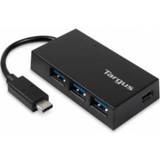 👉 Zwart Targus ACH922EUZ USB 3.0 (3.1 Gen 1) Type-C 5000Mbit/s hub & concentrator 5051794021264